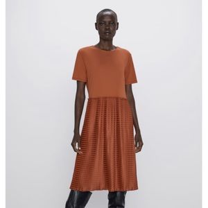 Zara pleated dress